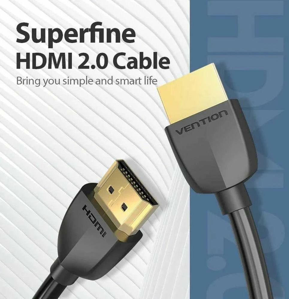 Vention Kabelis HDMI ventiliacija AAIBI 3m (juodas)