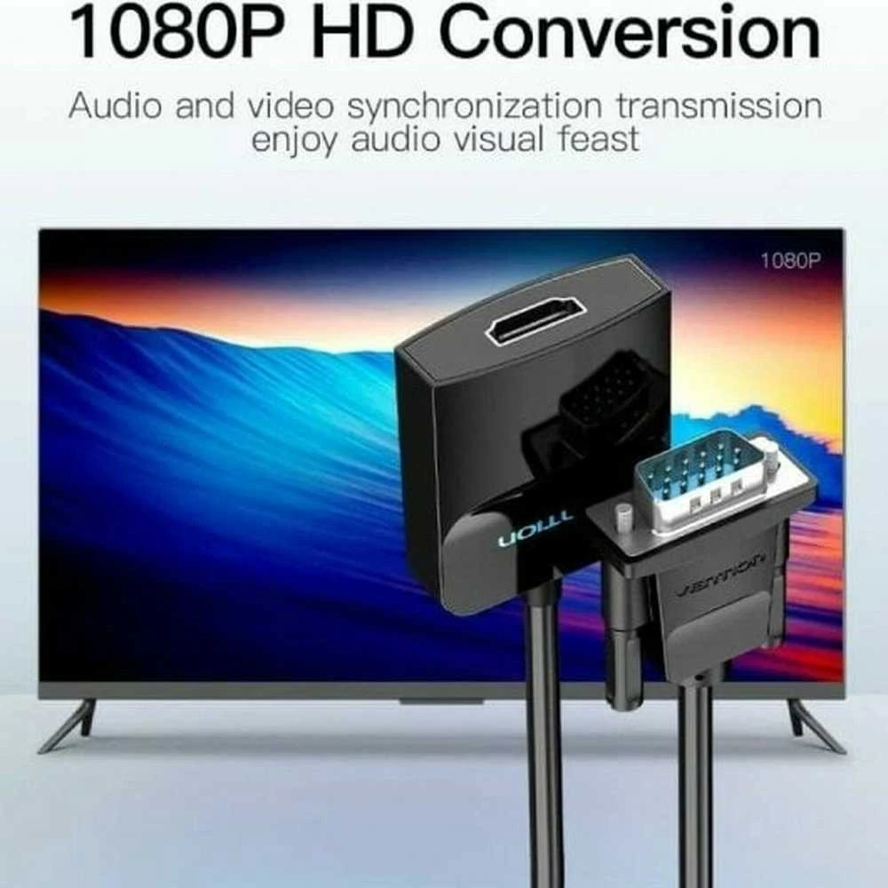 Įvesties/išvesties keitiklis HDMI į VGA/USB garso 0,15 m ACNBB VENTION
