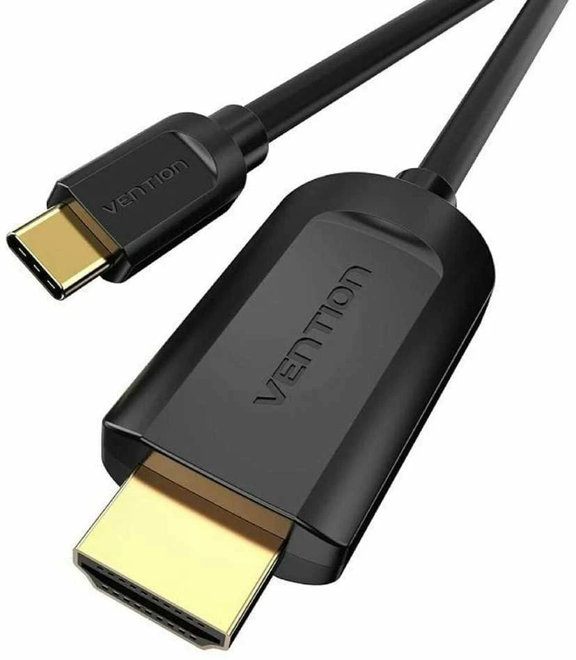 HDMI į USB-C kabelis su auksinėmis jungtimis