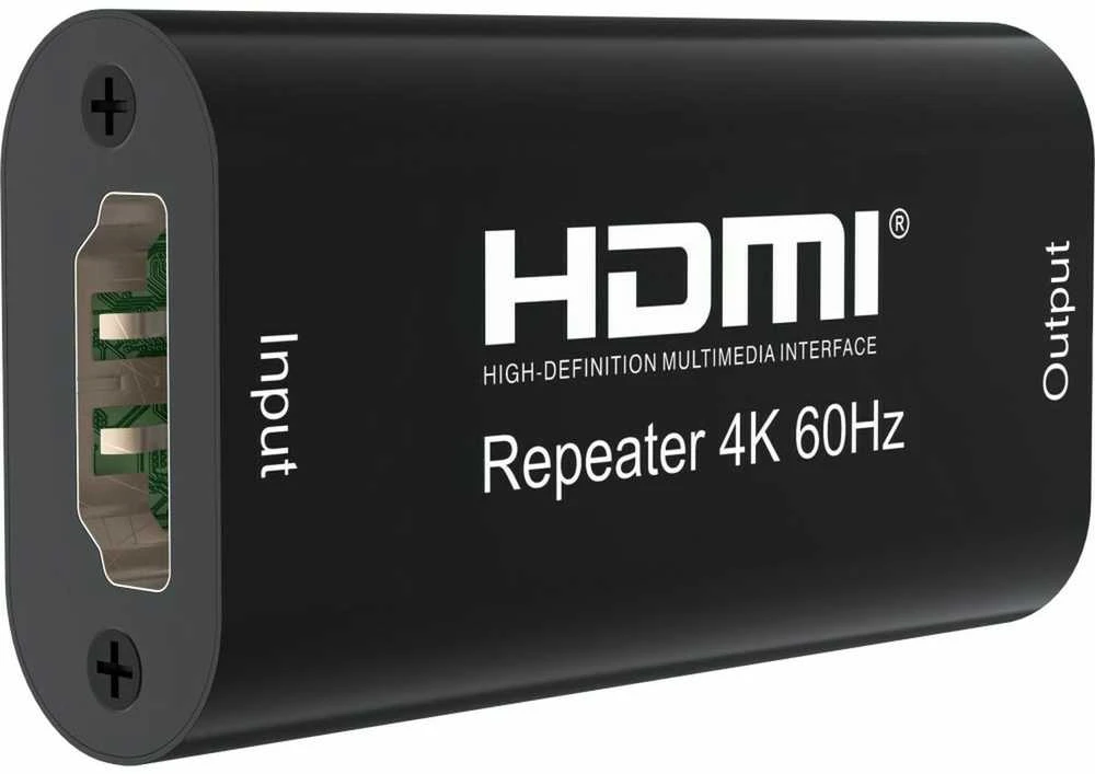 Techly IDATA HDMI2-RIP4KT vaizdo ir garso signalų ilgintuvas AV kartotuvas Juoda