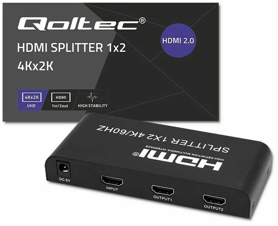 HDMI Skirstytuvas - Qoltec 51797 2x 4K 60Hz