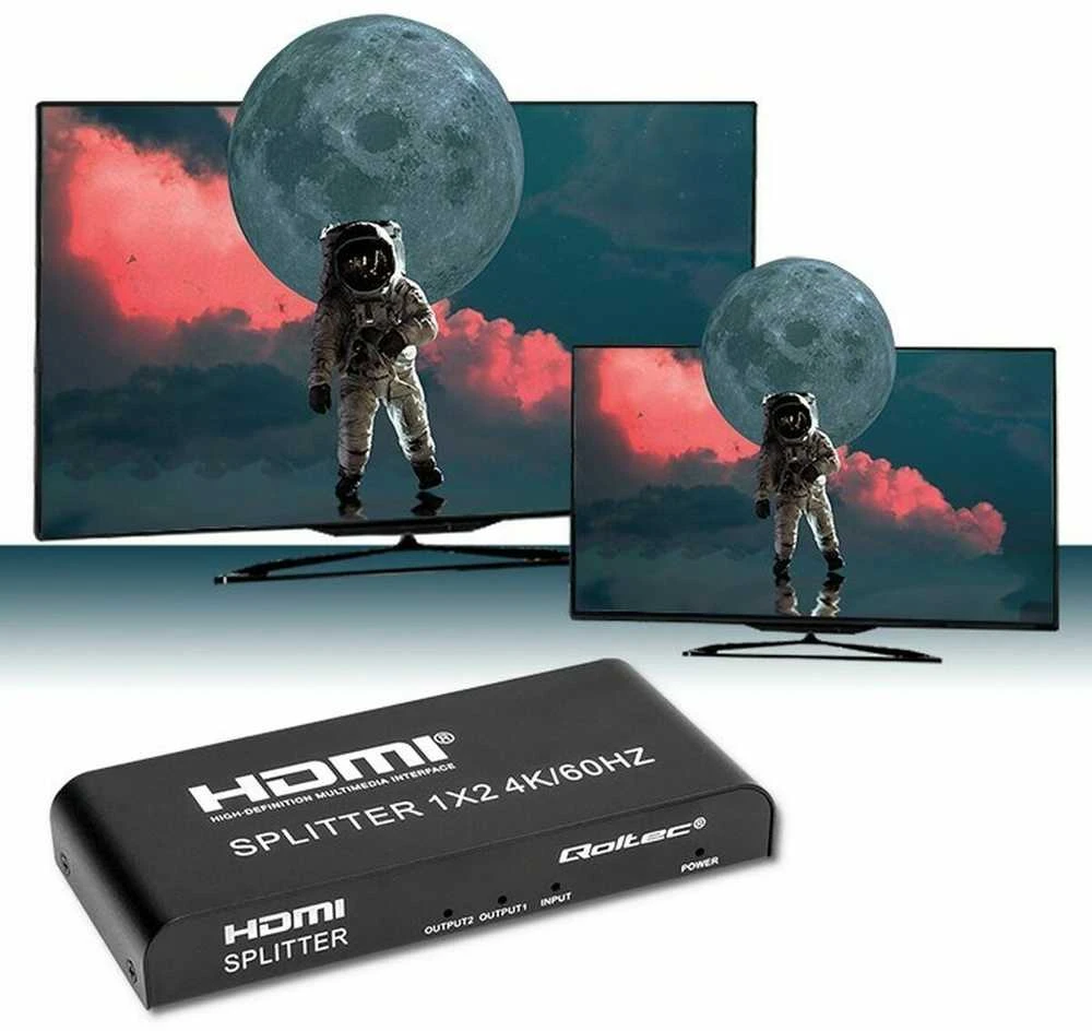 HDMI Skirstytuvas - Qoltec 51797 2x 4K 60Hz