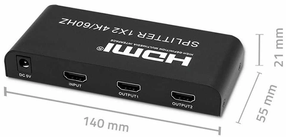 HDMI Skirstytuvas - Qoltec 51797 2x 4K 60Hz