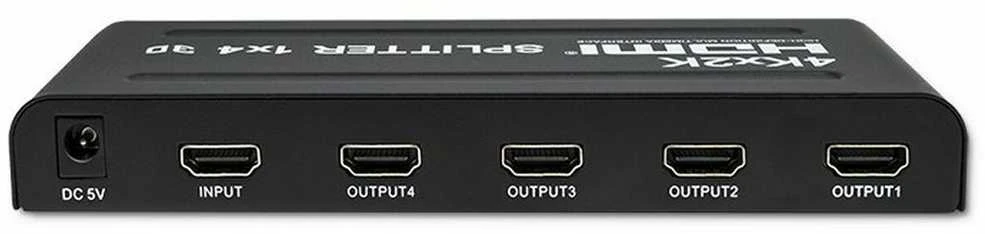 Qoltec 51798 aktyvus HDMI skirstytuvas 4 x HDMI 4K x 2K | 3,4 Gb/s