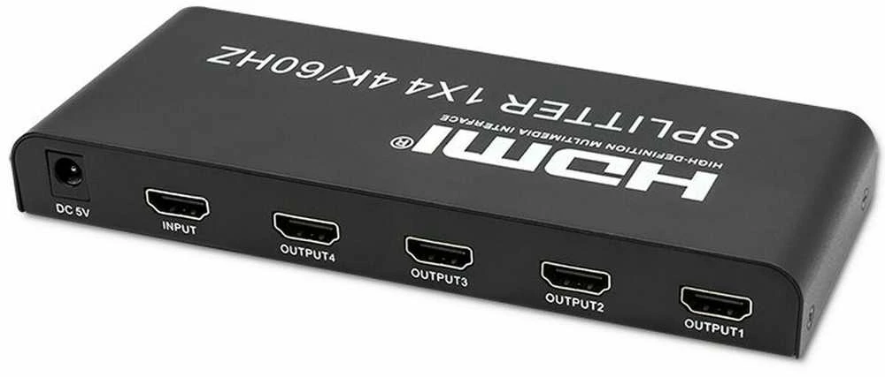 HDMI Skirstytuvas - Qoltec 51799 4K 60Hz 4 x HDMI Juodas