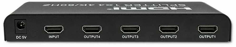 HDMI Skirstytuvas - Qoltec 51799 4K 60Hz 4 x HDMI Juodas
