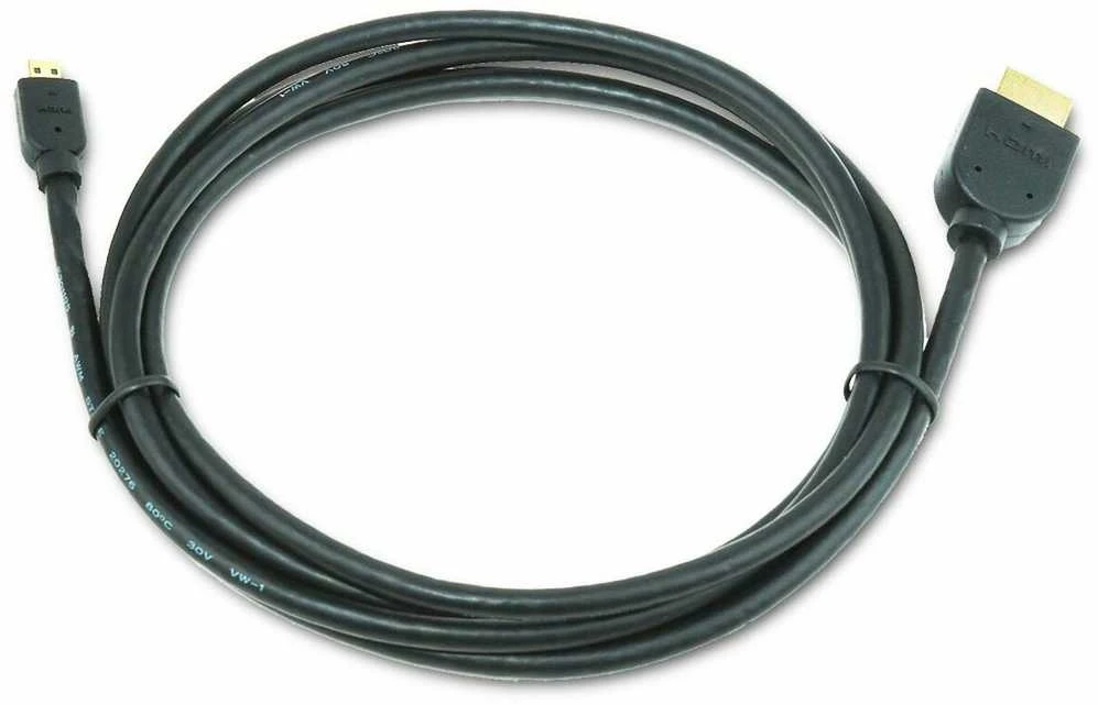 GEMBIRD CC-HDMID-6 HDMI -HDMI Micro kabelis su auksinėmis jungtimis, 1,8 m, urmu pakuotė