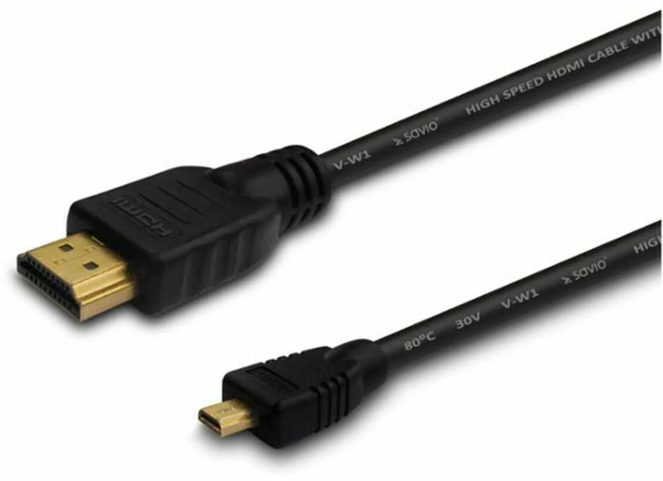 Savio CL-39 HDMI cable 1 m HDMI Type A (Standard) HDMI Type D (Micro) Juodas