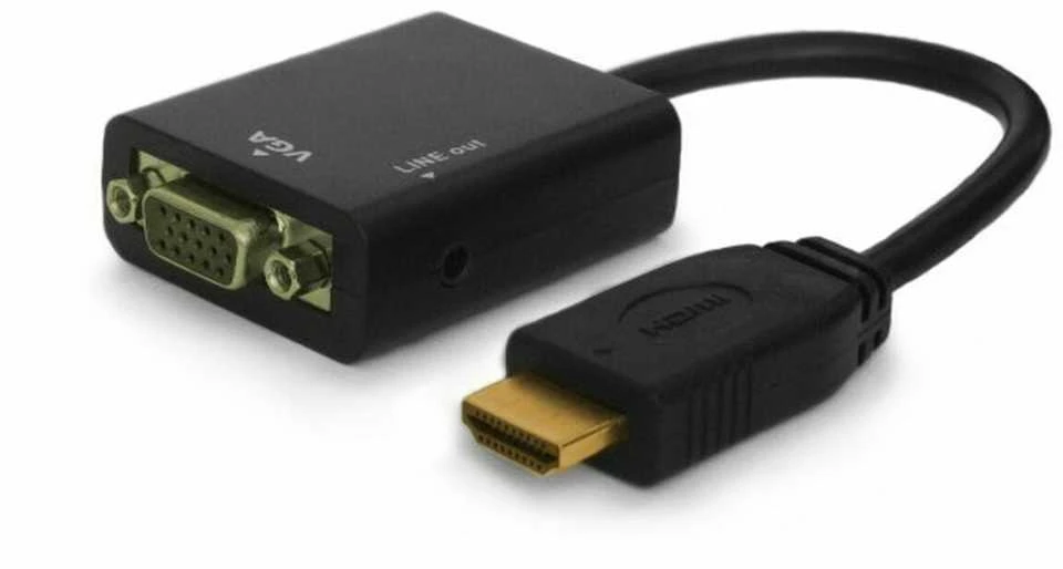Savio CL-23 video cable adapter 0.5 m VGA (D-Sub) HDMI Type A (Standard) Juodas
