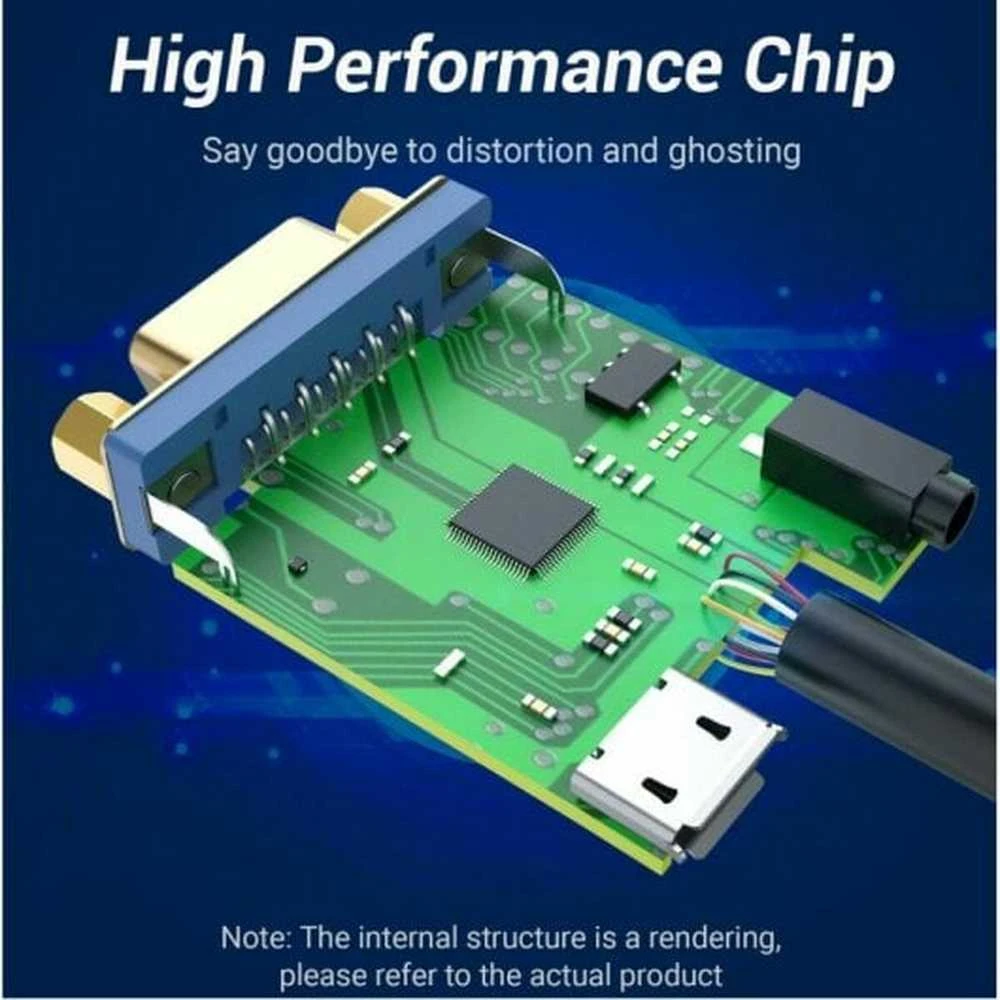 Vention Įvesties/išvesties keitiklis HDMI į VGA 0,15 m 42154,00