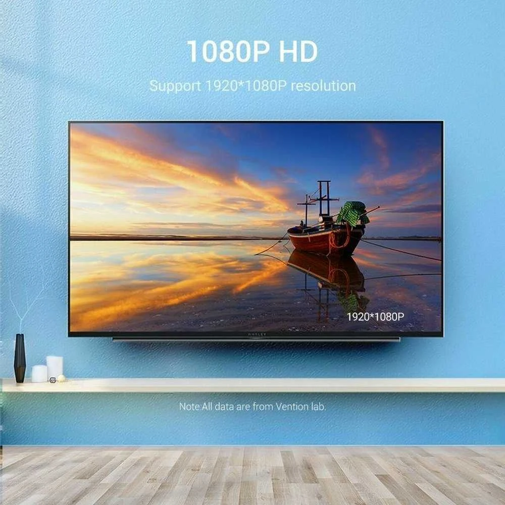 HDMI į VGA keitiklis: 1080p raiškos palaikymas