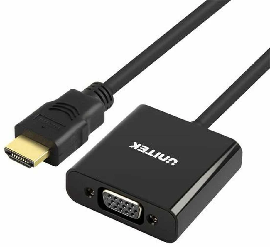 UNITEK Y-6333 Unitek HDMI į VGA adapteris + garsas, Y-6333