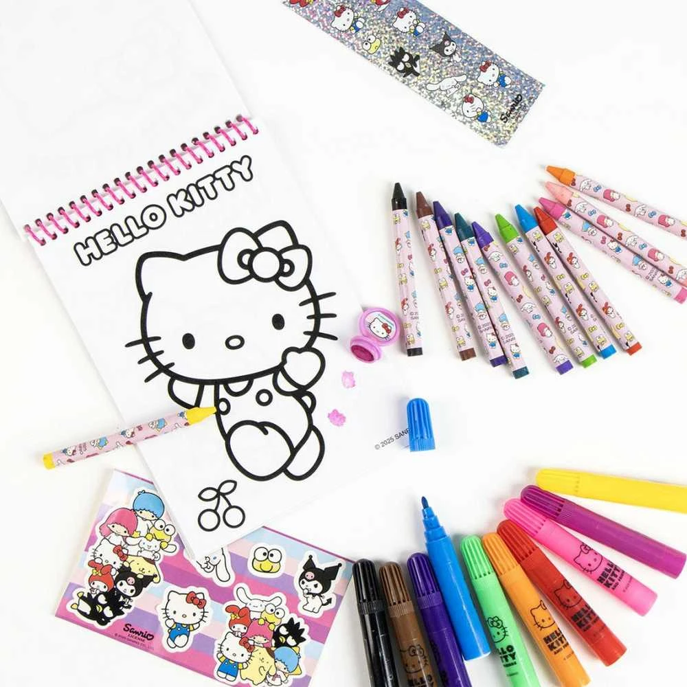 CERDÁ Hello Kitty colouring stationery set