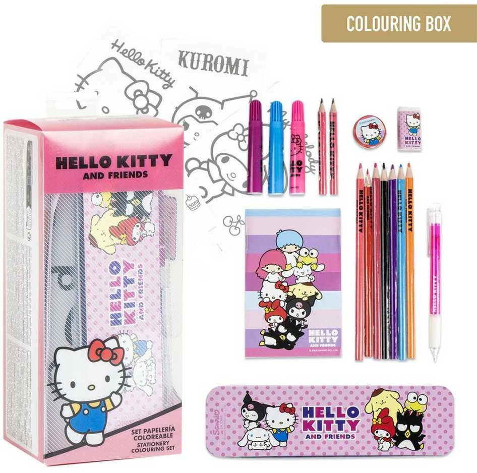 CERDÁ Hello Kitty colouring stationery set