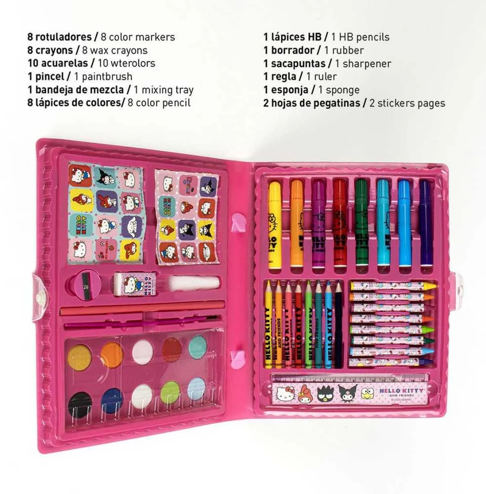CERDÁ Hello Kitty colouring stationery set