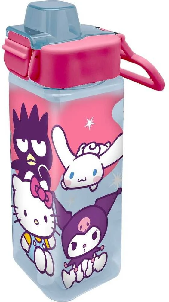 Kids Euroswan - Akcesoria licencyjne Vaikams skirtas „Euroswan“ – licencijuoti aksesuarai, kvadratinis buteliukas, 500 ml, „Hello Kitty“