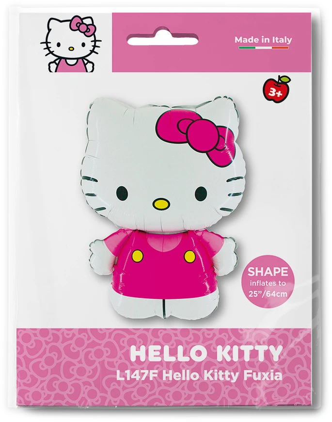 Hello Kitty Fuksija folijos balionas 64 cm