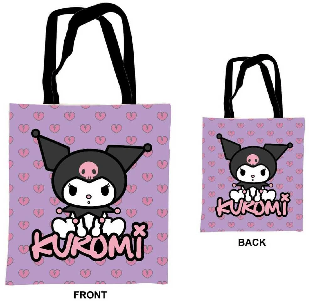 „Hello Kitty Kuromi“ drobinis pirkinių krepšys, 44 cm