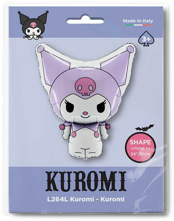 Hello Kitty Kuromi folijos balionas 61 cm