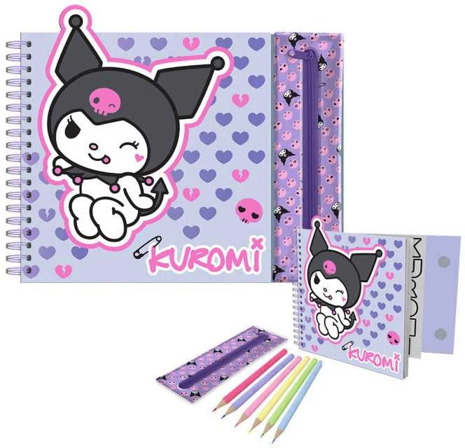 Kids Euroswan - Akcesoria licencyjne Kids Euroswan Vaikiškas „Euroswan“ *****Kuromi maišelis+kreidelės+knyga KU00004 91745