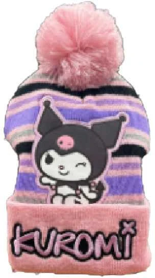 Hello Kitty Kuromi rožinė vaikiška kepurė