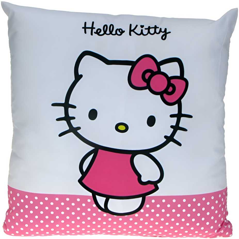 Hello Kitty mielas aksominis pagalvės užvalkalas 40x40 cm