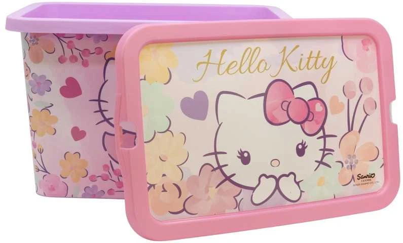 Hello Kitty pastelinių spalvų plastikinė laikymo dėžutė 7 l