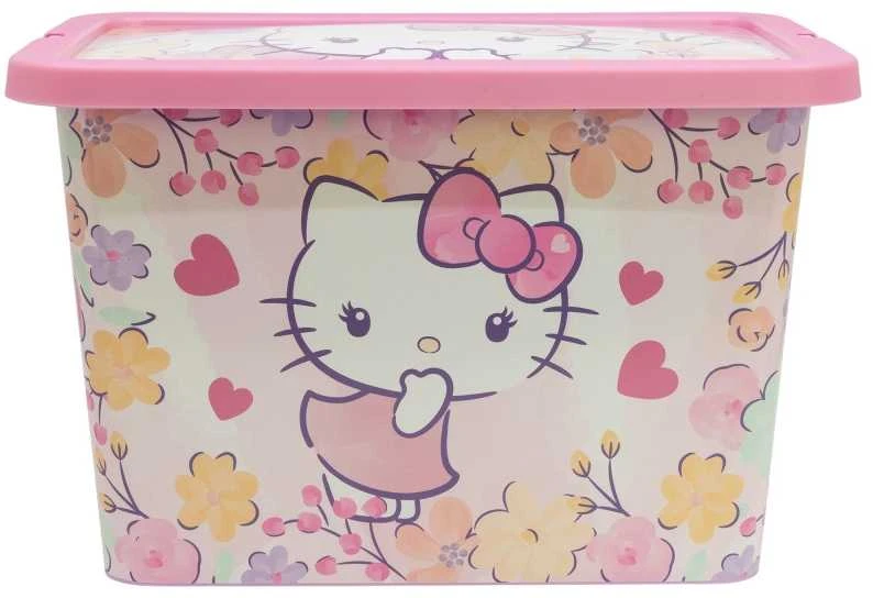 Hello Kitty pastelinių spalvų plastikinė laikymo dėžutė 7 l