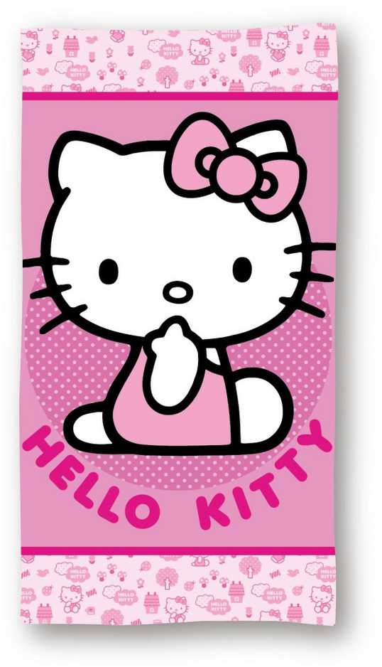 Rankšluostis Ręcznik plażowy 70x140 HELLO KITTY rožinė mikrofibra