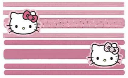 „Hello Kitty“ plaukų juostelių rinkinys, 8 dalys