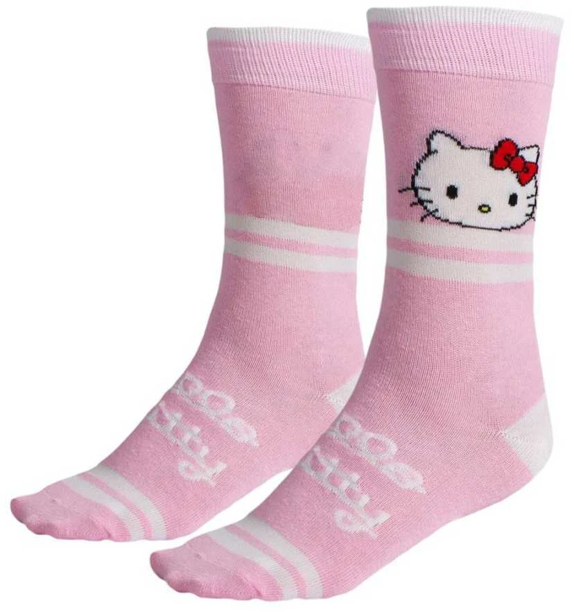 Hello Kitty rožinės ilgos kojinės suaugusiems 36/43