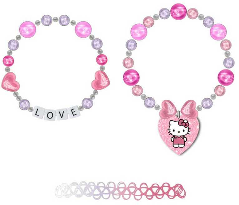 Apyrankė merginoms Hello Kitty Fuksija 3 Dalys