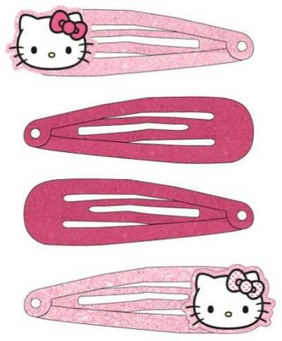 Hello Kitty saldūs plaukų segtukai, 4 vnt.