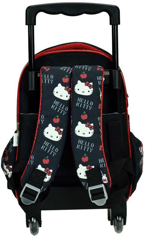 Hello Kitty širdelės formos riedanti darželio kuprinė, krepšys 30 cm
