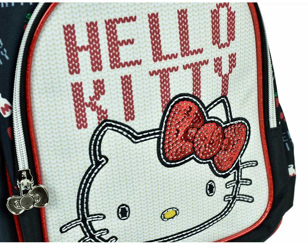 Hello Kitty širdelės formos riedanti darželio kuprinė, krepšys 30 cm