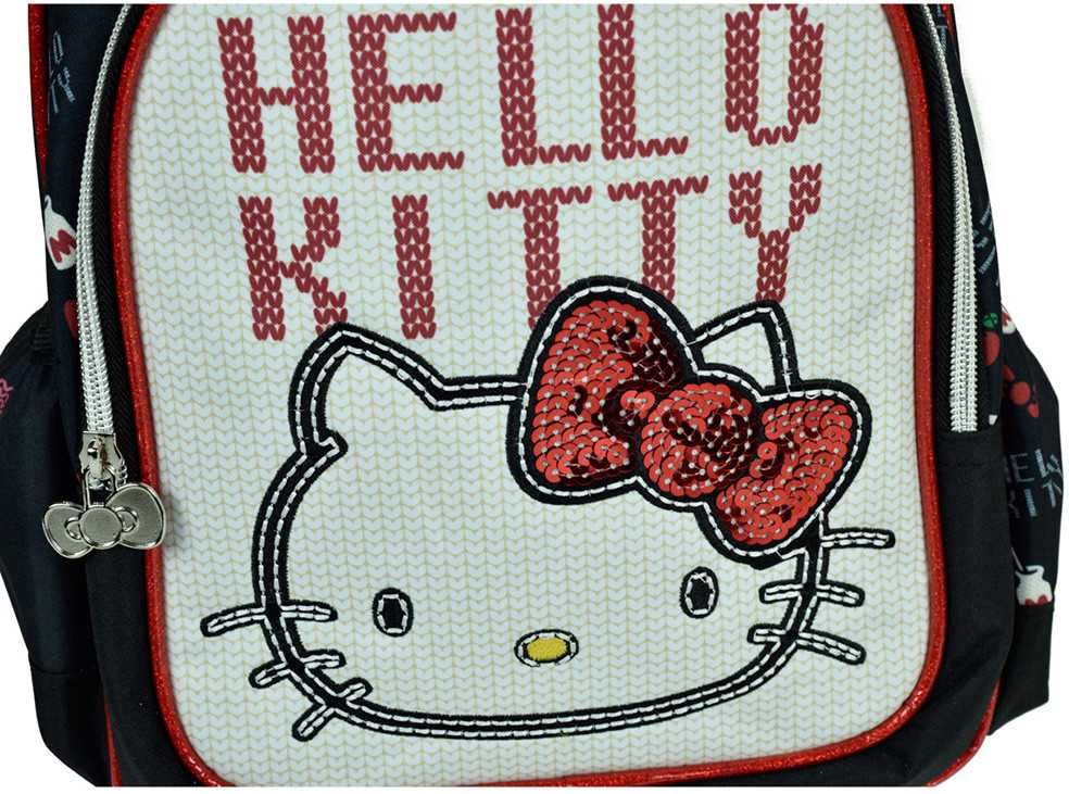 Hello Kitty širdelės formos riedanti darželio kuprinė, krepšys 30 cm