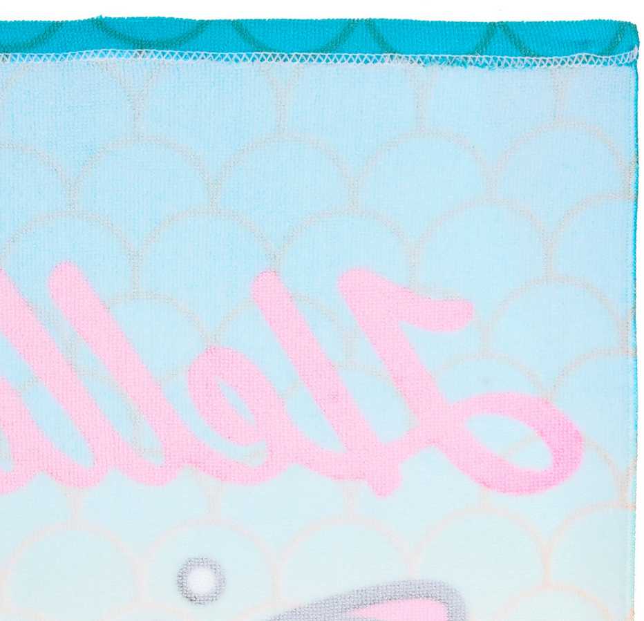 Hello Kitty undinėlės formos vonios rankšluostis, paplūdimio rankšluostis 70x140cm (greitai džiūstantis)