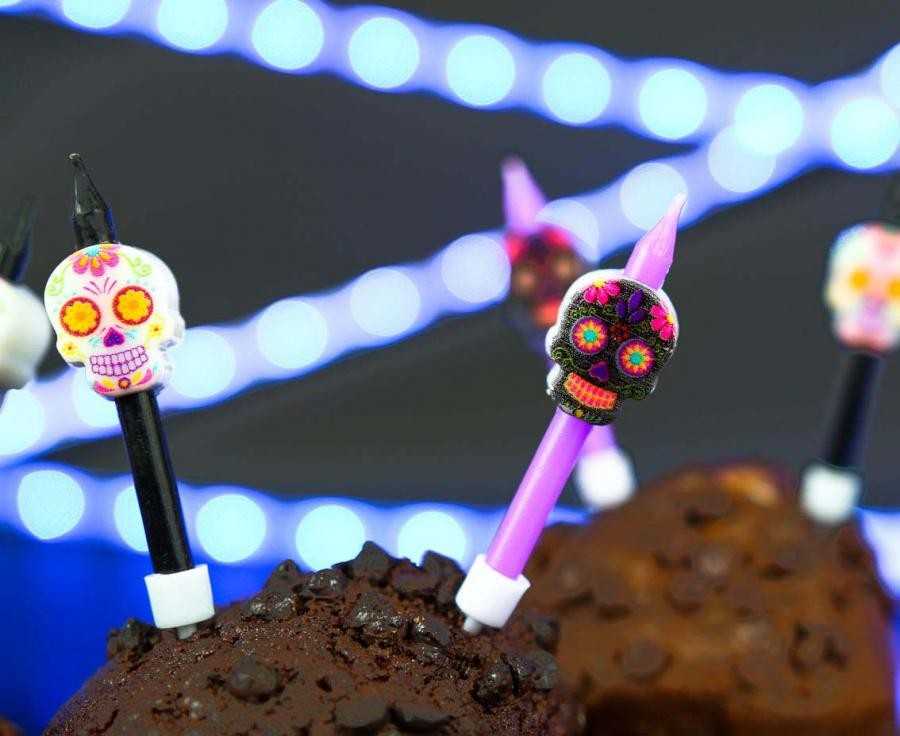GoDan Dia De Los Muertos žvakės Heloween - 6 vnt. universalios