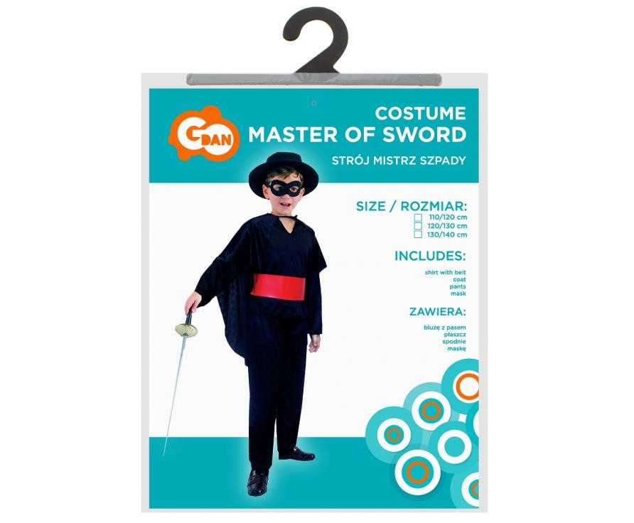 GoDan universalus Zorro kostiumas