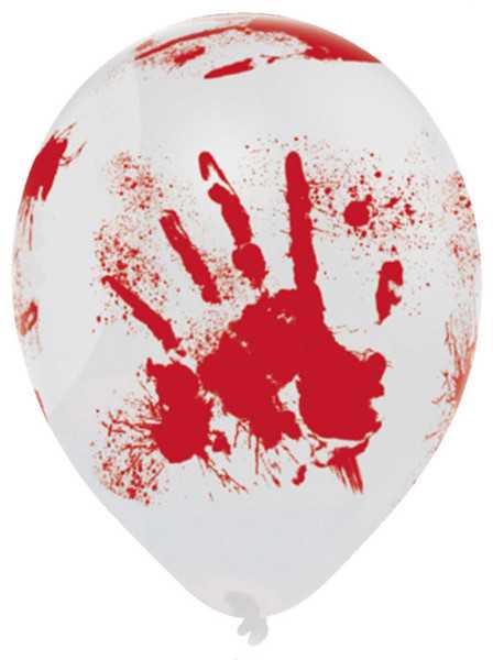 Boland Traciks AMSCAN Balony lateksowe Krwawa dłoń - 28 cm - 6 vnt. universalus
