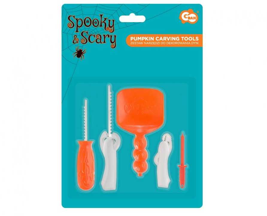 GoDan Bemag Įrankių rinkinys do dekorowania dyni Halloween, 5 dalys uniw