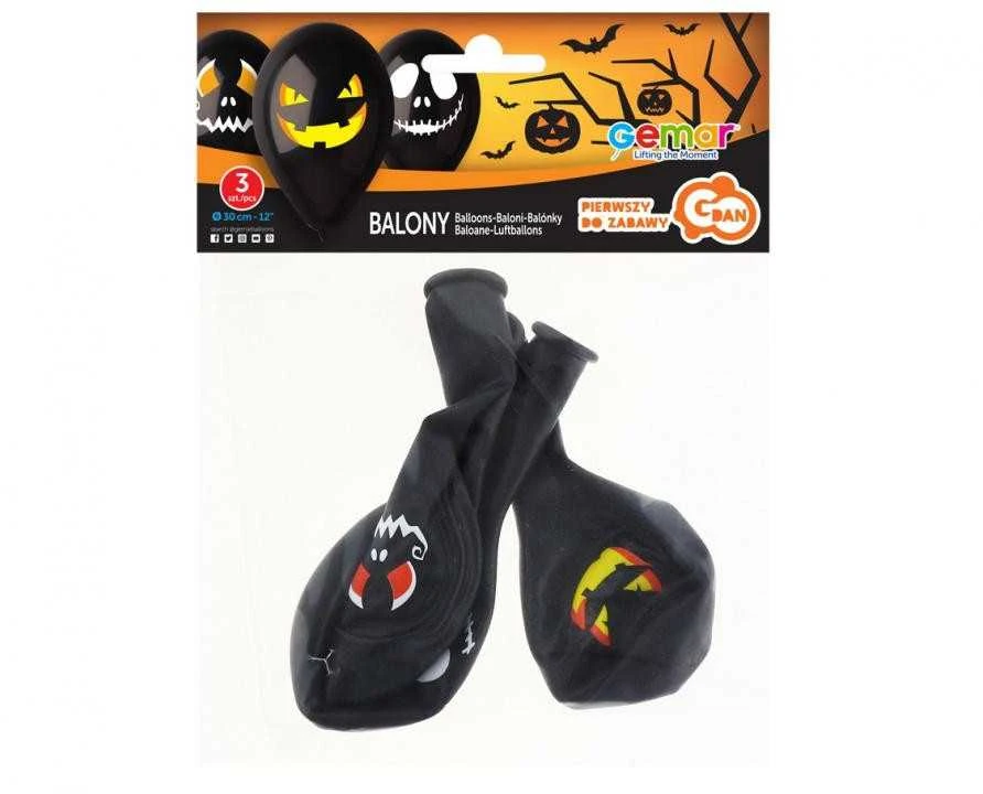 GoDan Premium balionai „Helovino veidai“ (3vnt)