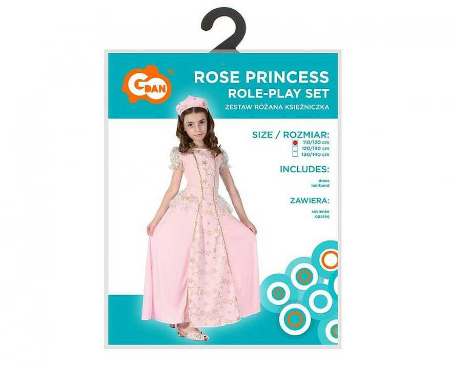 GoDan Princesės kostiumas vaikams, dydis 110/120 cm