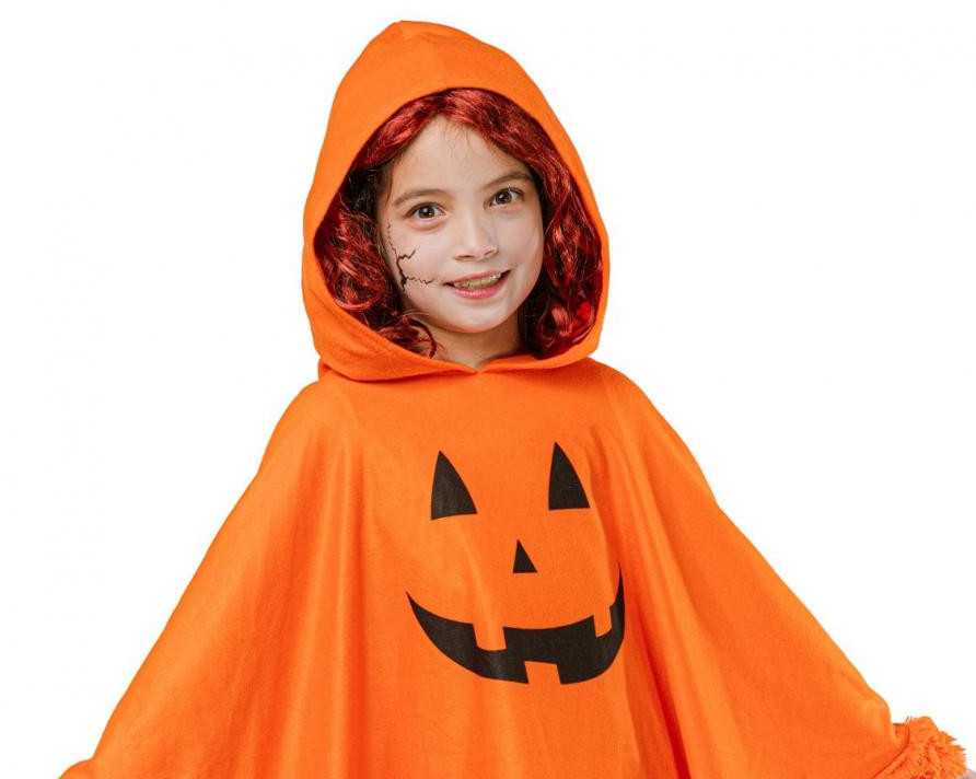 Helovino šypsenos moliūgų pončas, kostiumo aksesuaras