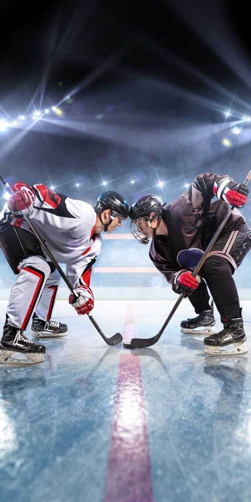 Rankšluostis Ręcznik plażowy 70x140 Hokej na lodzie Ice hockey 9725 bawełniany łyżwy gra w hokeja zawodnicy młodzieżowy