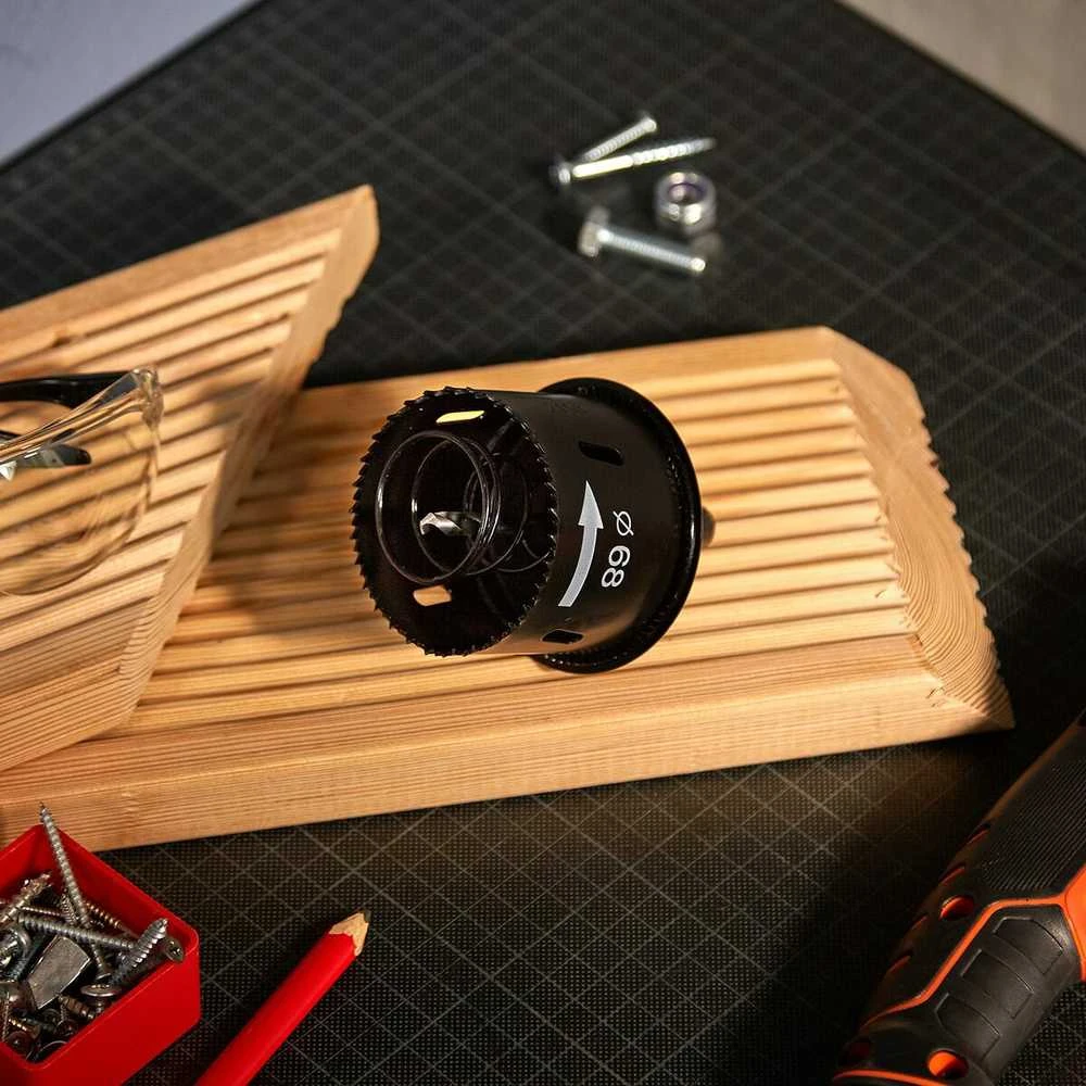 Grąžtas WOLFCRAFT Universali gręžimo karūna 68mm Z WYRZUTNIKIEM