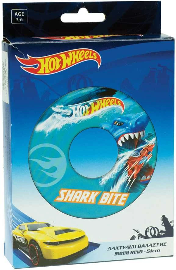 „Hot Wheels“ plaukimo ratas „Bite“ 51 cm