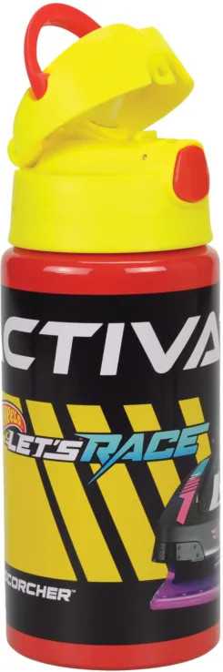 „Hot Wheels Race“ aliuminio butelis su kabliuku, 500 ml