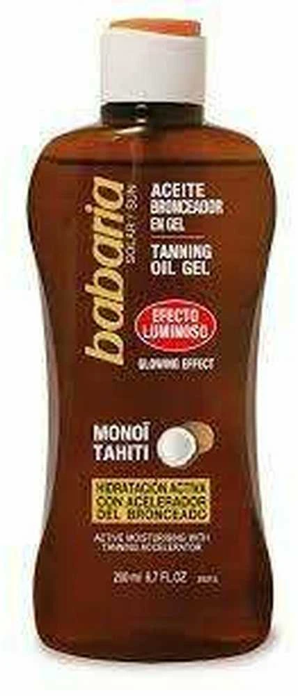 "Babaria" įdegio aliejaus gelis "Glowing Effect" 200ml