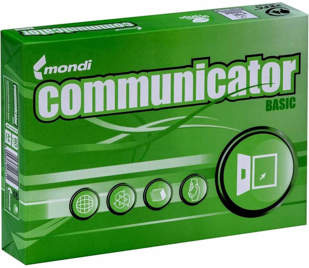 Igepa Spausdininio Popierius - Mondi Communicator Basic A4 80g/m² 500 Lapų Baltas